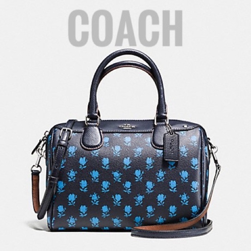Coach Mini Bennett Crossbody Satchel Badlands Floral Print